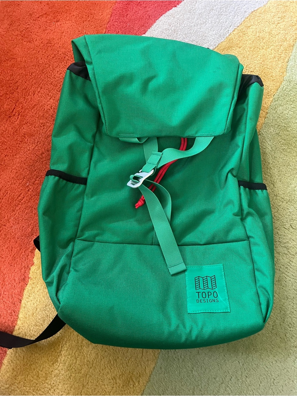 Topo Designs Y-Pack 15”  Backpack Green Hiking Outdoors